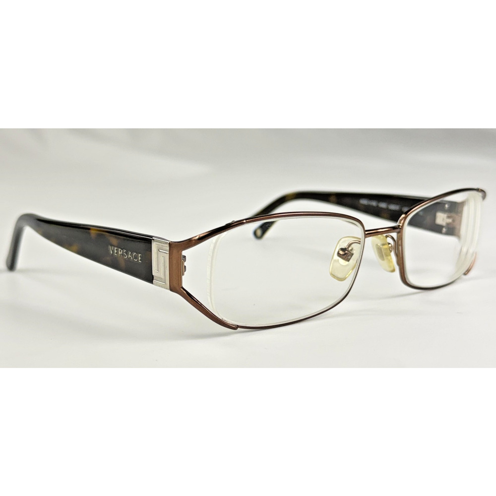 Versace 1179 1045 Brown Tortoise Womens Rect 50-17-130mm Eyeglasses FRAMES ONLY